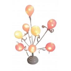 Balon Ağacı Çocuk Odası Gece Lambası Pembe&Beyaz